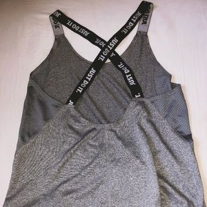 Gray Nike Running Tank